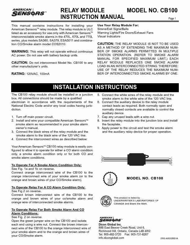 American Sensor Smoke Alarm CB100-page_pdf